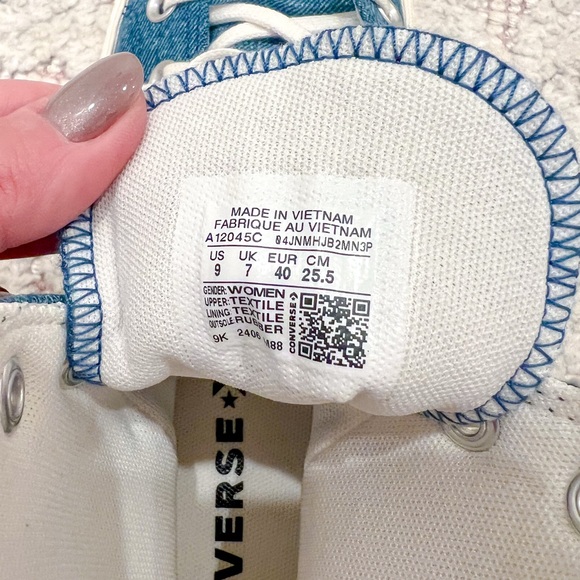 Converse Blue High-Top Sneakers - Picture 4 of 8